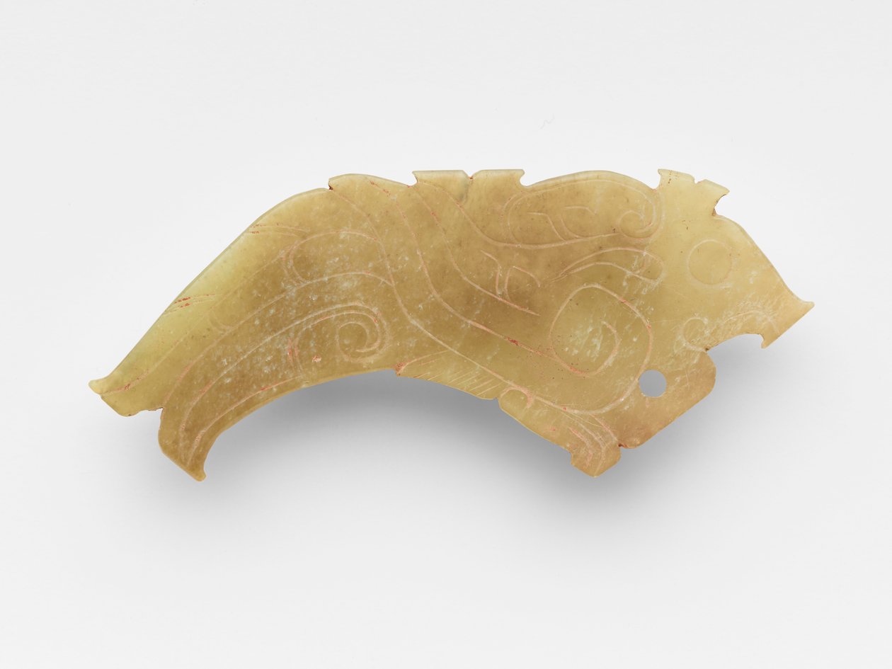 Hänge i form av en fågel, en i ett par, c.1050-c.950 f.Kr. av Western Zhou Dynasty Chinese School