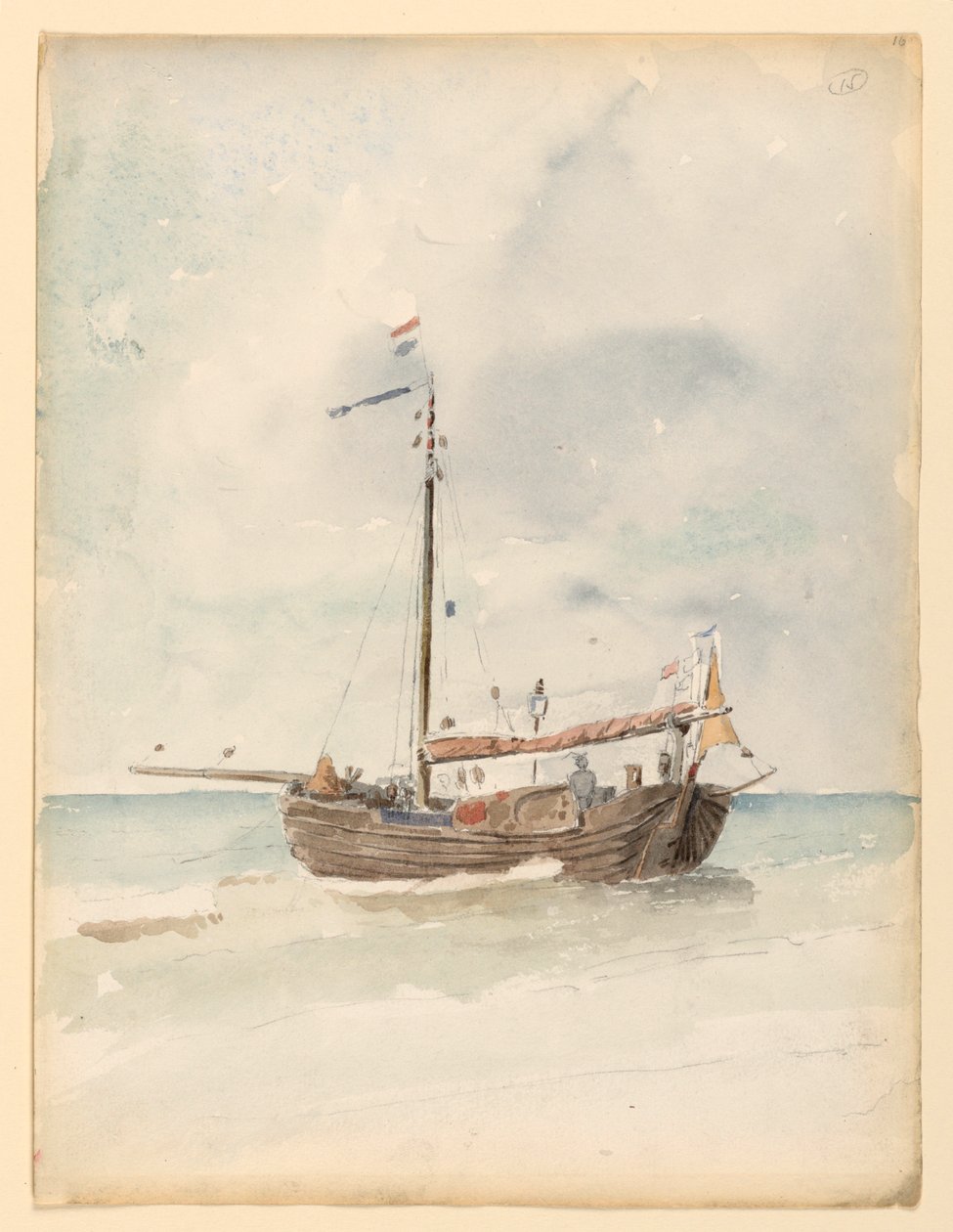 En holländsk pråm, 20 augusti 1887 av Whitney Warren Jr.