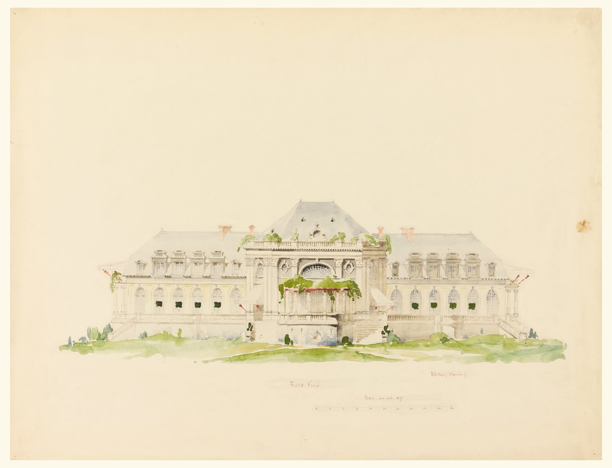 Klubbhus och golfklubb, Newport, Rhode Island av Whitney Warren Jr.