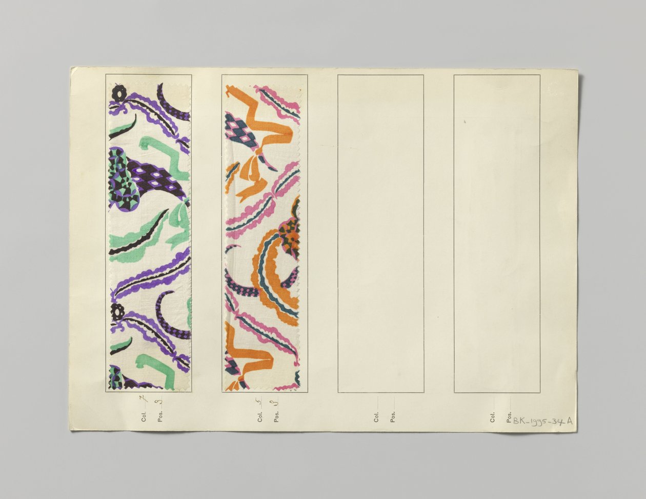 Stål med tryckt sida, design Blumenhorn av Wiener Werkstätte