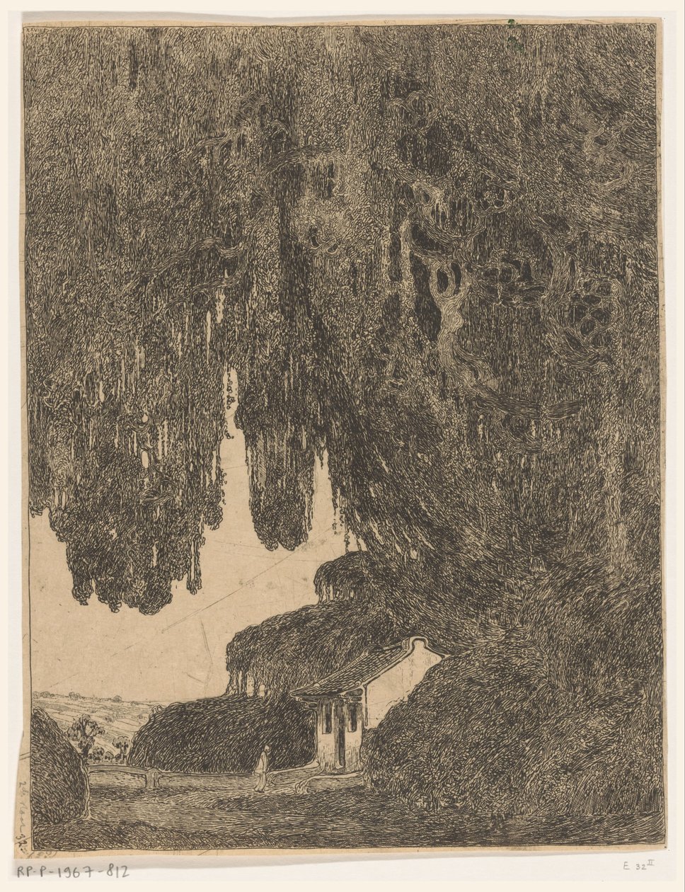 Kinesiskt kapell nära Semarang på Java Kinesisk plats för tillbedjan (originaltitel) av Wijnand Otto Jan Nieuwenkamp