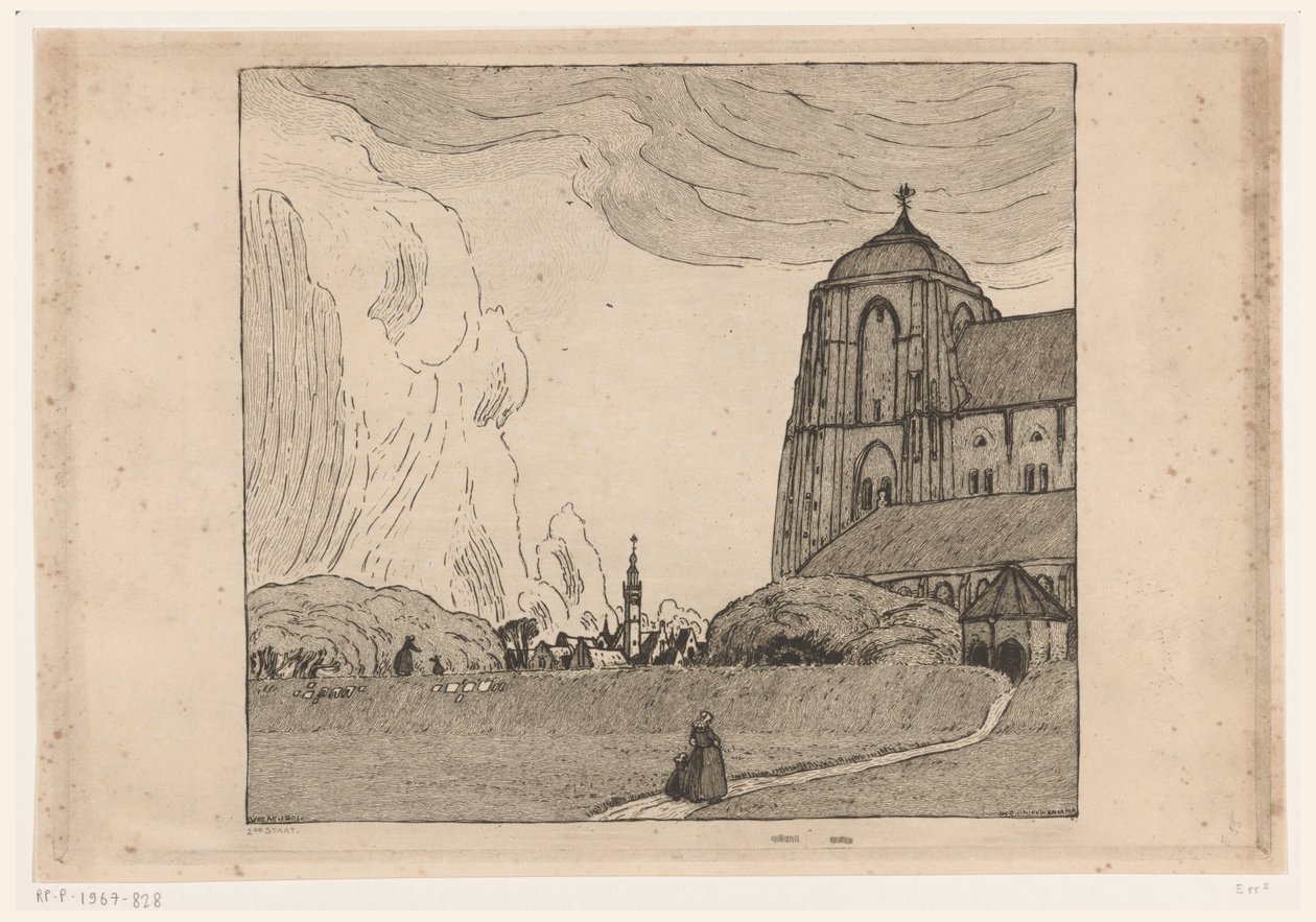 View of Veere (originaltitel) av Wijnand Otto Jan Nieuwenkamp