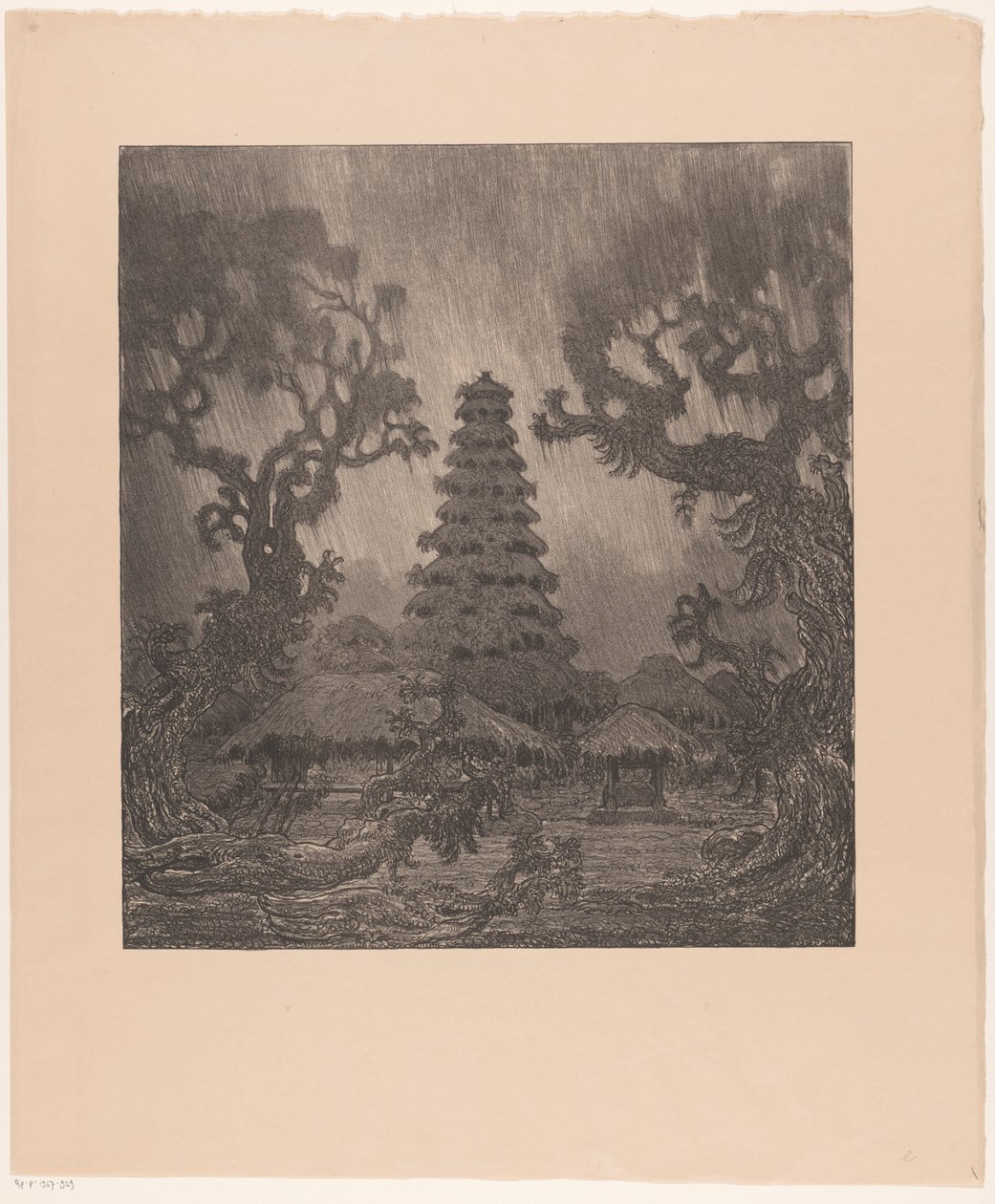 Pagod i regnet Ett tempel i regnet (originaltitel) av Wijnand Otto Jan Nieuwenkamp
