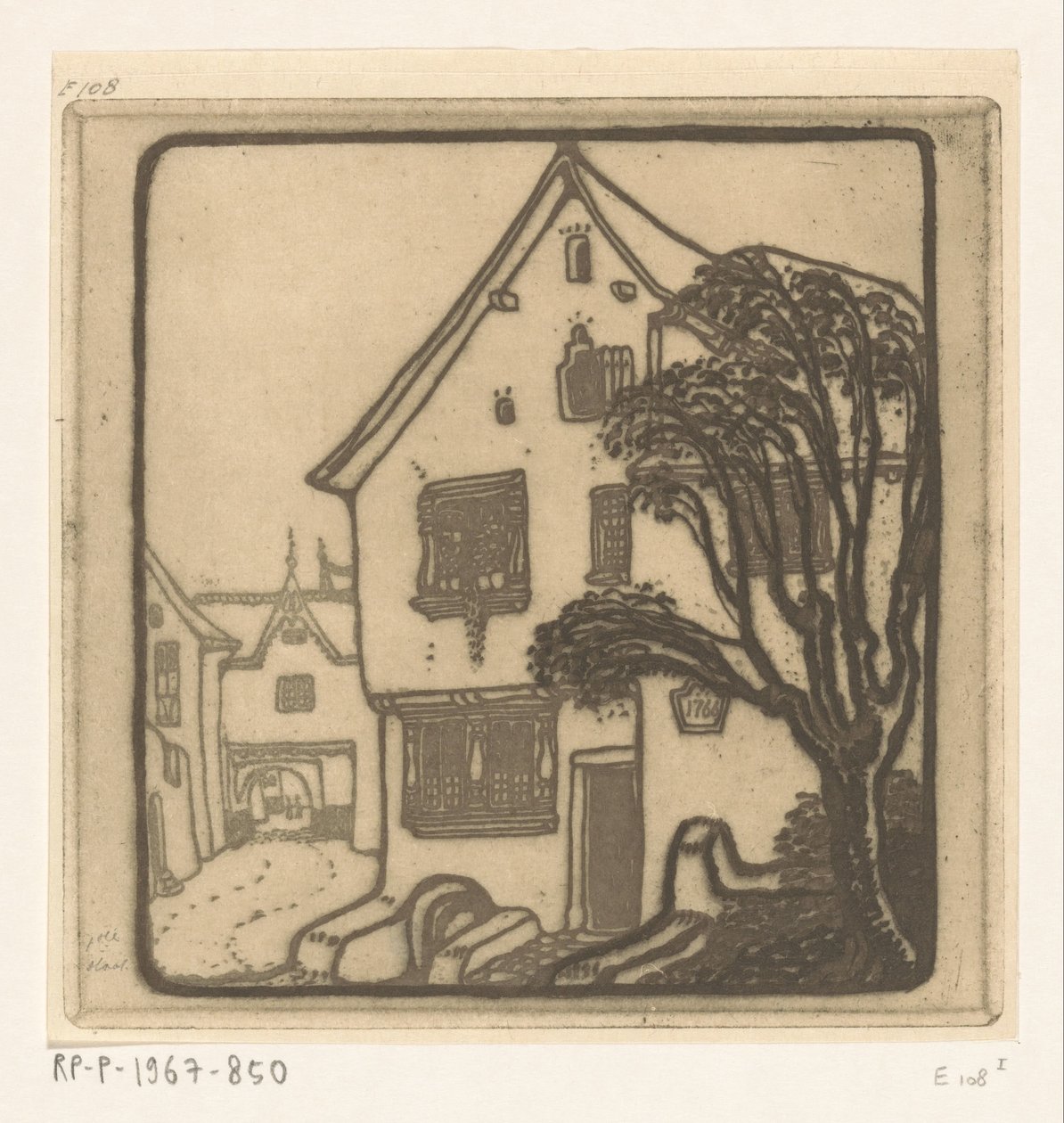 Gata i en stad vid Mosel På Mosel (originaltitel) av Wijnand Otto Jan Nieuwenkamp