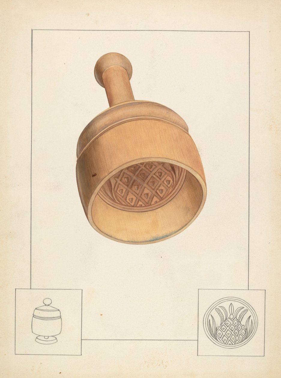 Smörform, ca. 1937. av Wilbur M Rice