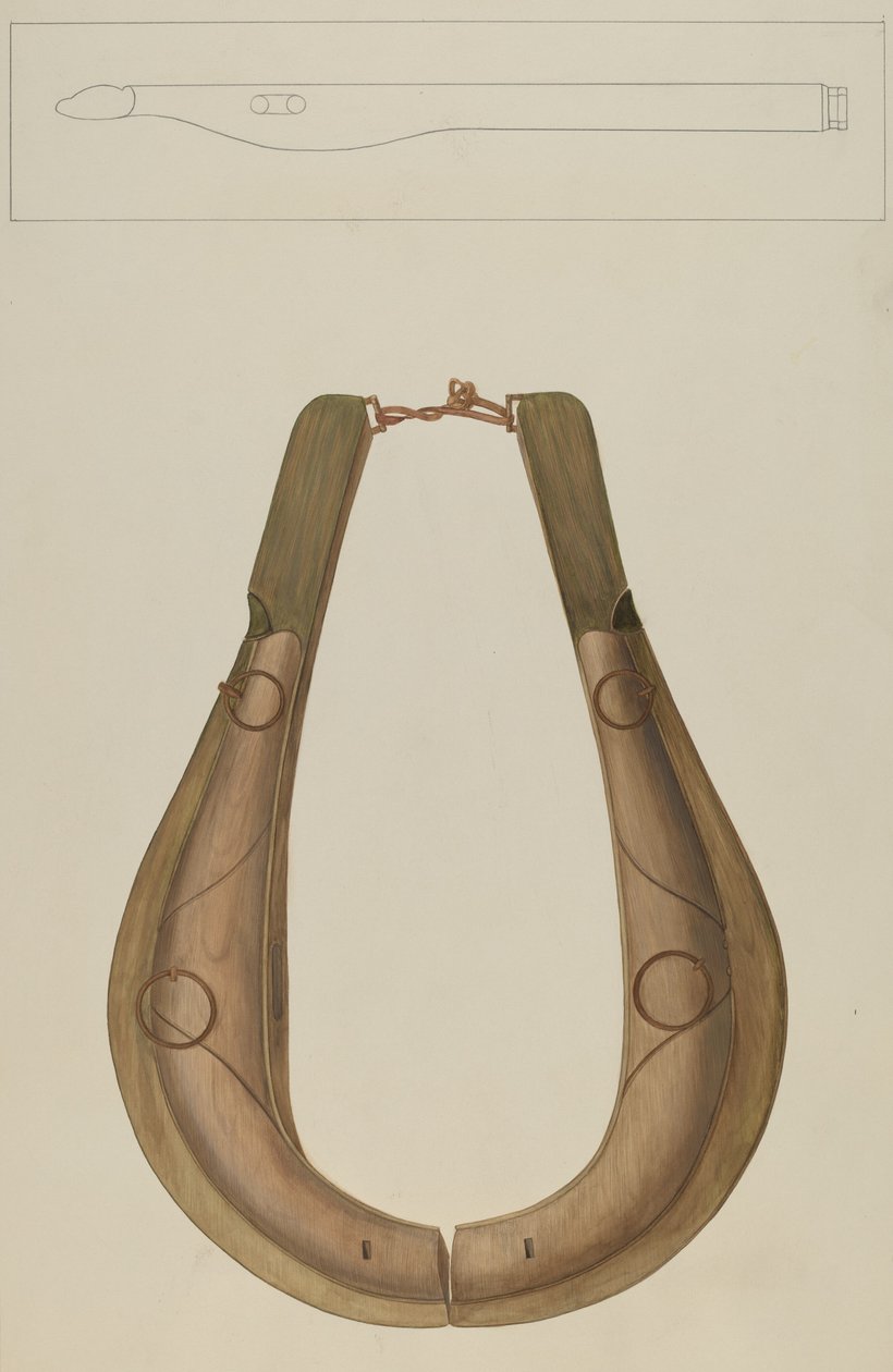 Hästhalsband och Hame, ca. 1938. av Wilbur M Rice