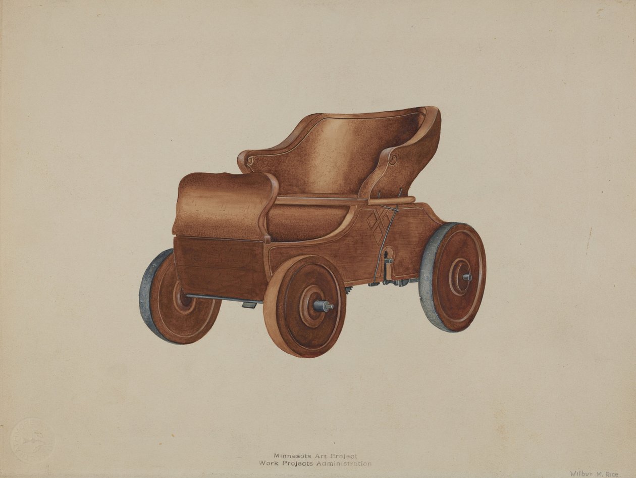 Leksaksbil, ca. 1938. av Wilbur M Rice
