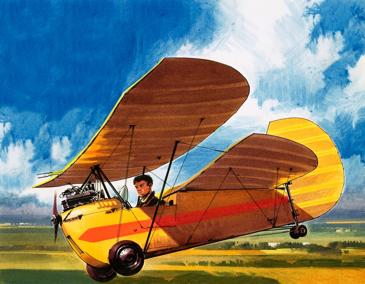 Henri Mignets uppfinning Pou de Ciel av Wilf (20th century) Hardy