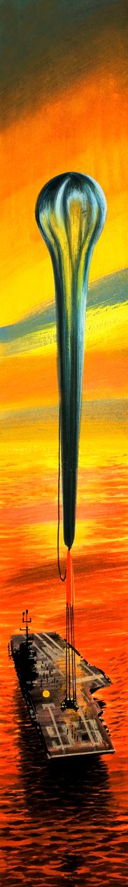 Höghöjdstest för astronauter (gouache på papper) av Wilf (20th century) Hardy