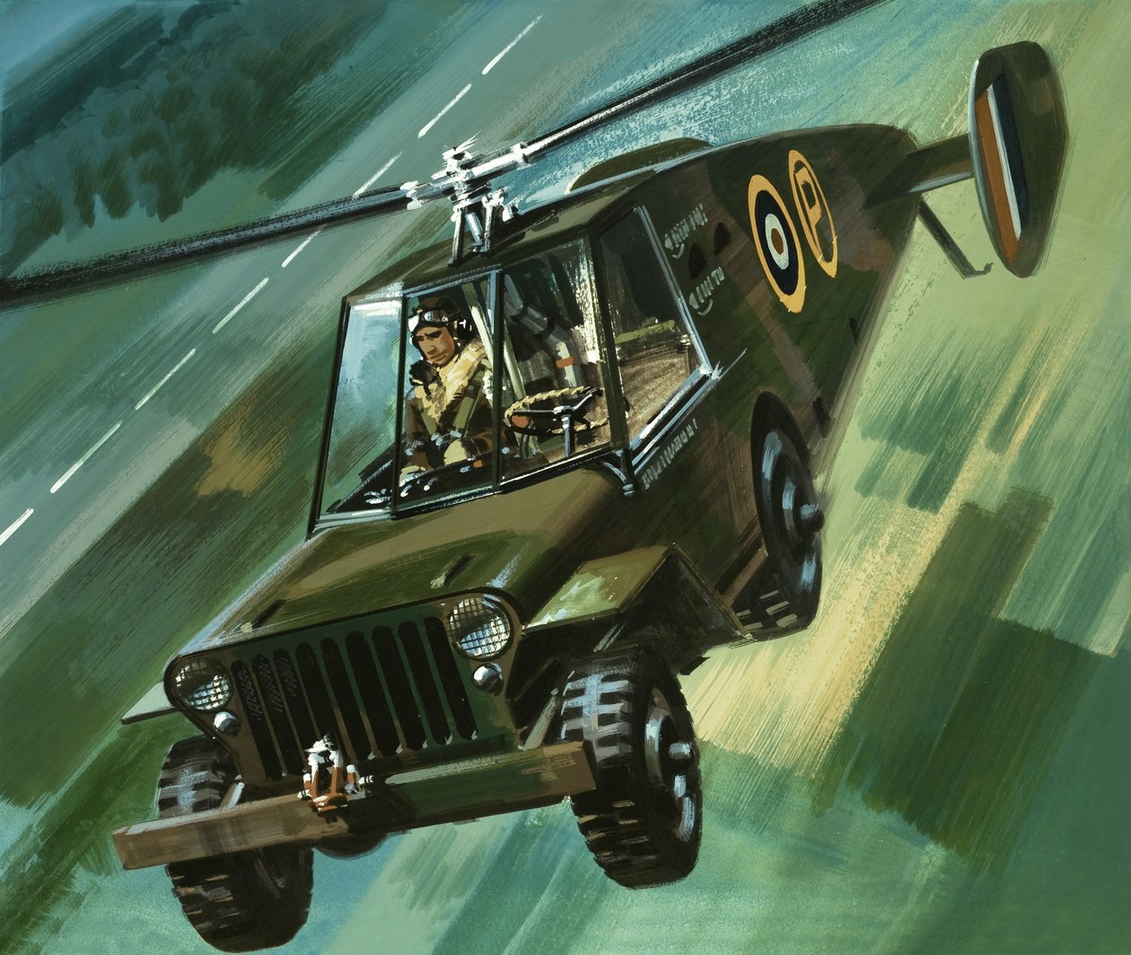 In i det blå: Den flygande jeepen av Wilf (20th century) Hardy