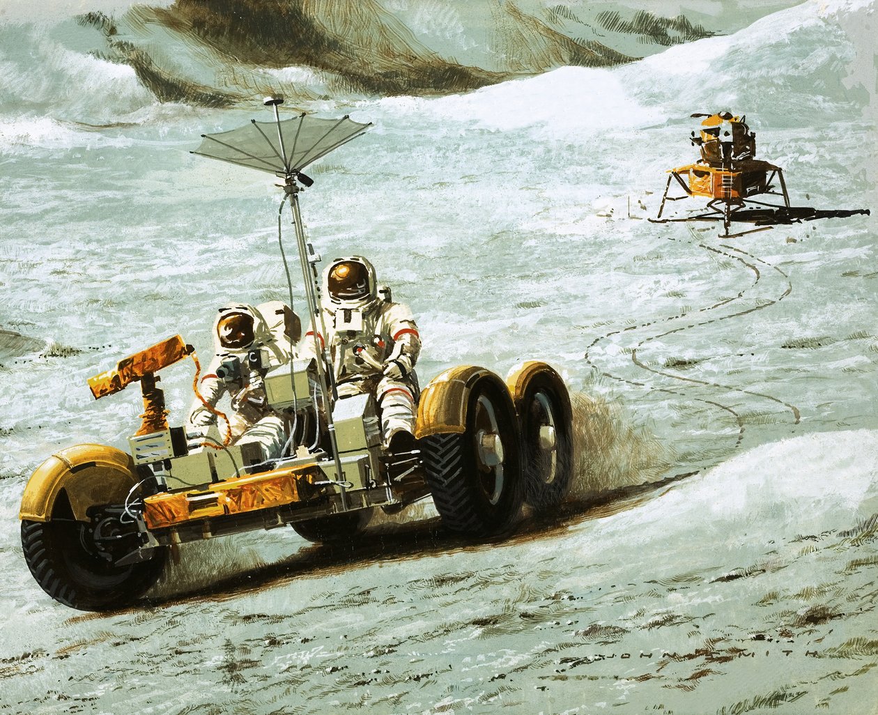 Transport till månen av Wilf (20th century) Hardy