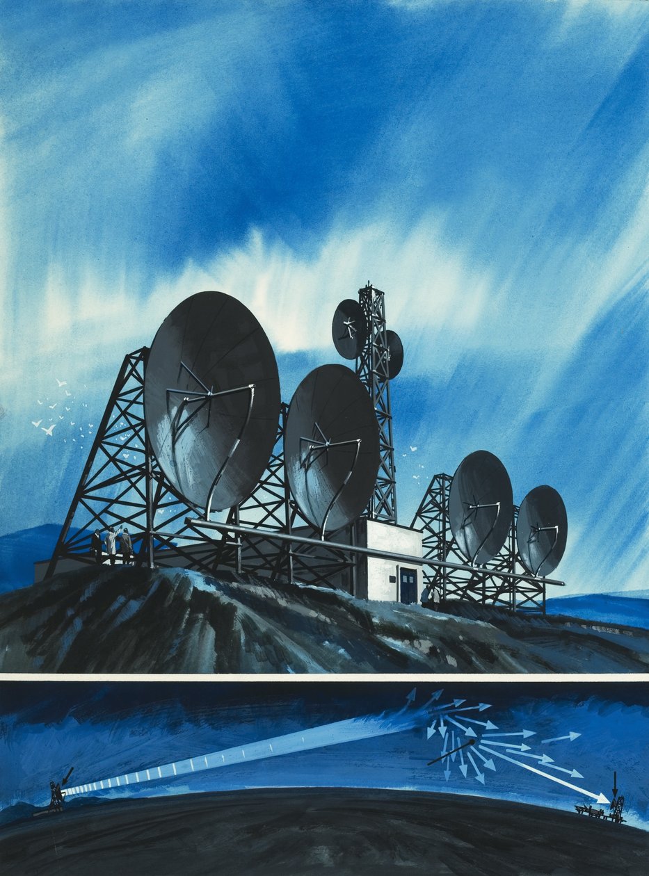 Vetenskaplig undersökning: Radiolänkar runt om i världen av Wilf (20th century) Hardy