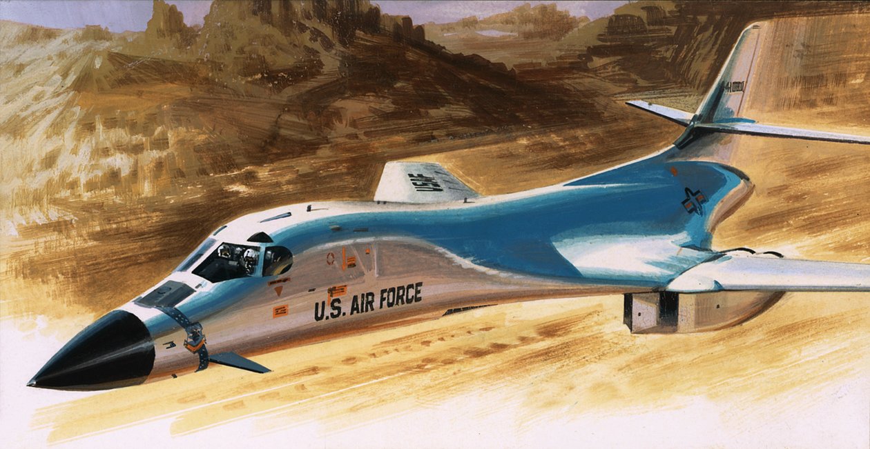 Oidentifierat flygplan från US Air Force av Wilf (20th century) Hardy