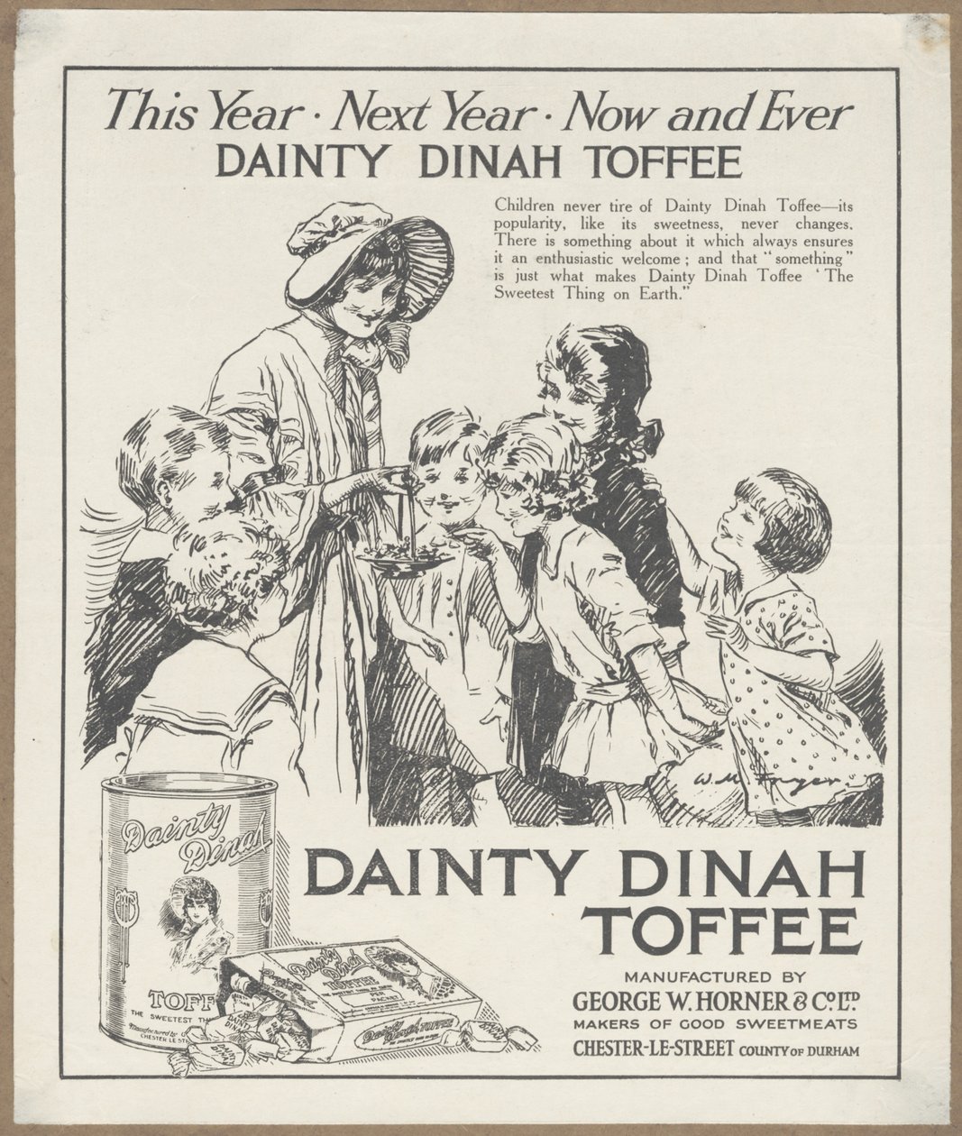 Dainty Dinah Toffee, ca 1920 av Wilfred Fryer