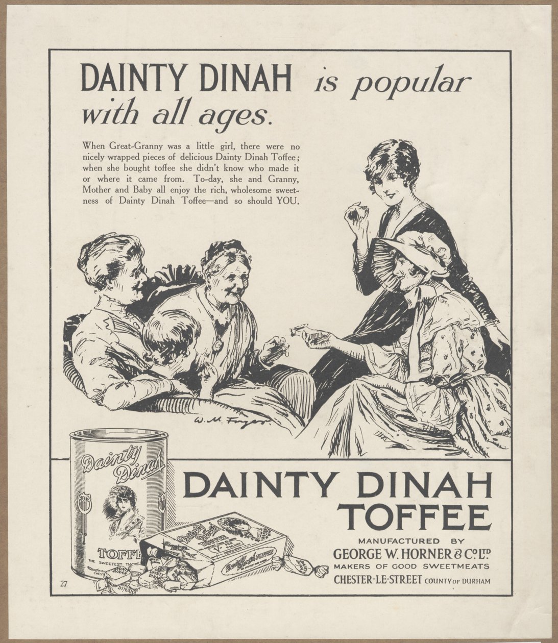 Dainty Dinah Toffee, ca 1920 av Wilfred Fryer