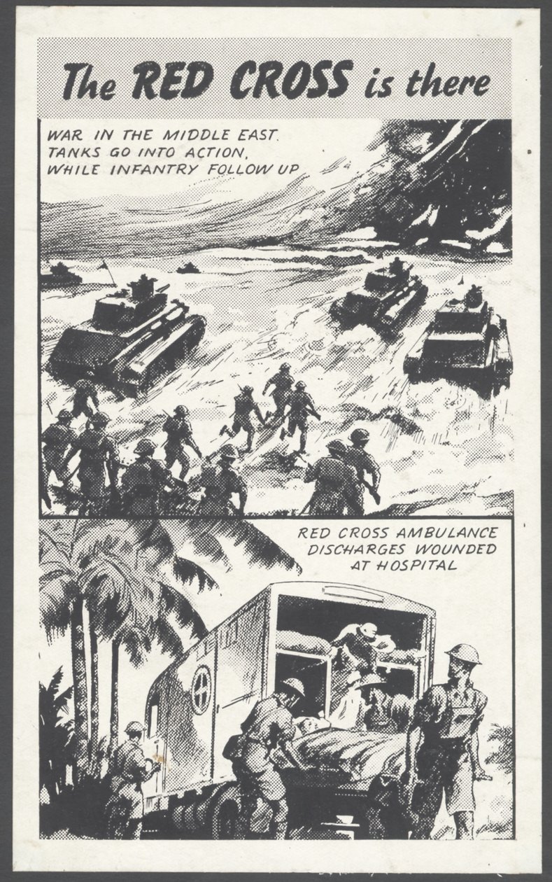Röda Korsets krigstidsannons, 1940-talet av Wilfred Fryer
