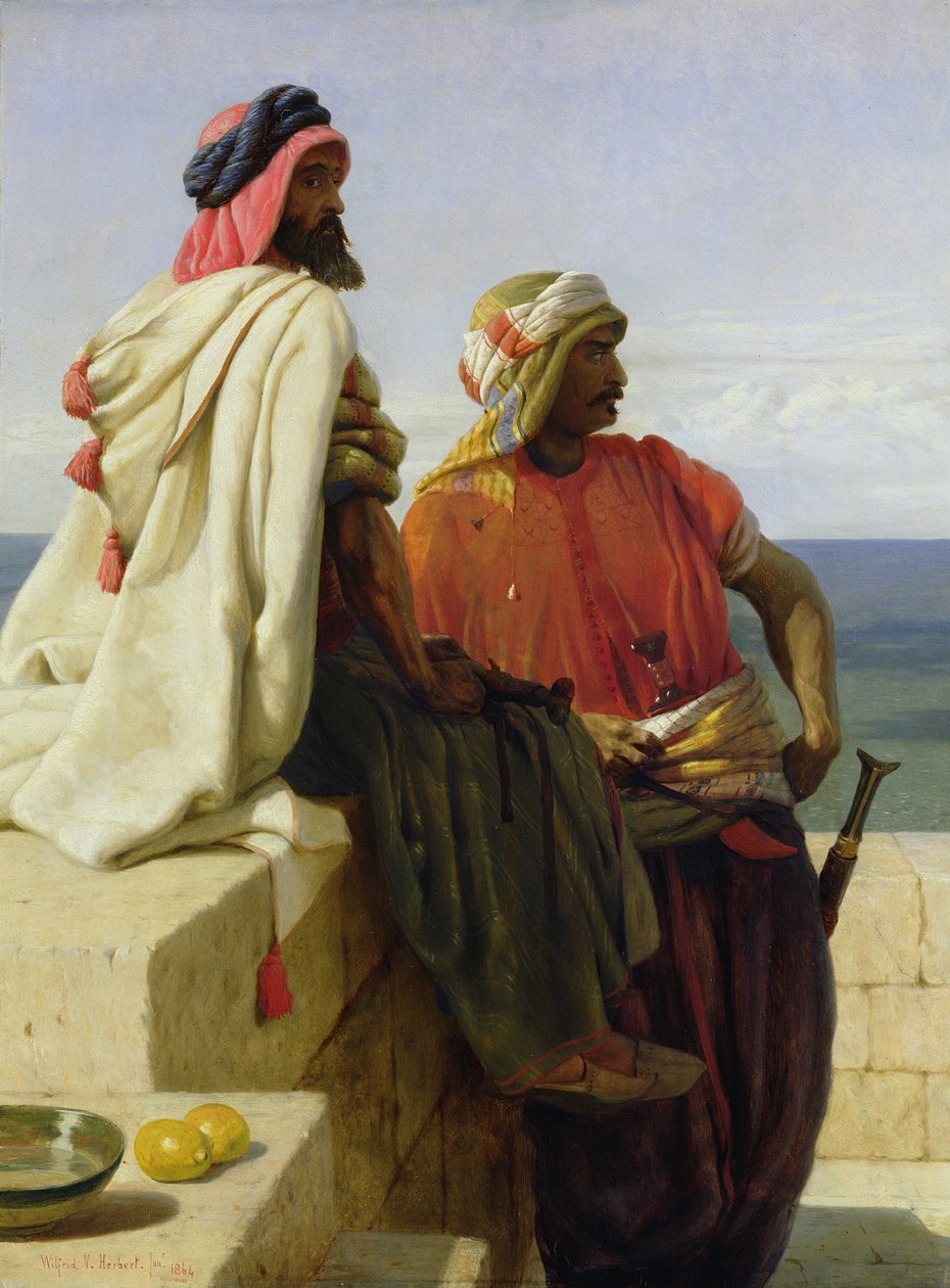 Saracenerna framför sin position, 1864 av Wilfred Vincent Herbert