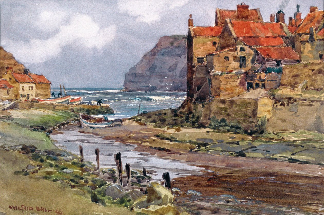 Staithes, ca 1897-1918 av Wilfrid Williams Ball