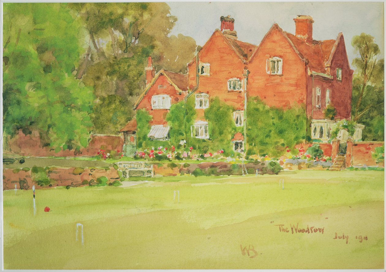 The Croquet Lawn at The Woodrow, 1911 av Wilfrid Williams Ball