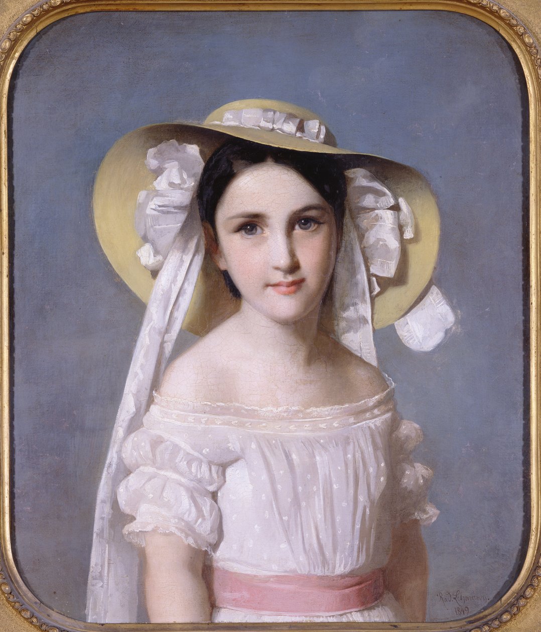 Porträtt av fröken Emily Leo, 1849 av Wilhelm Auguste Rudolf Lehmann