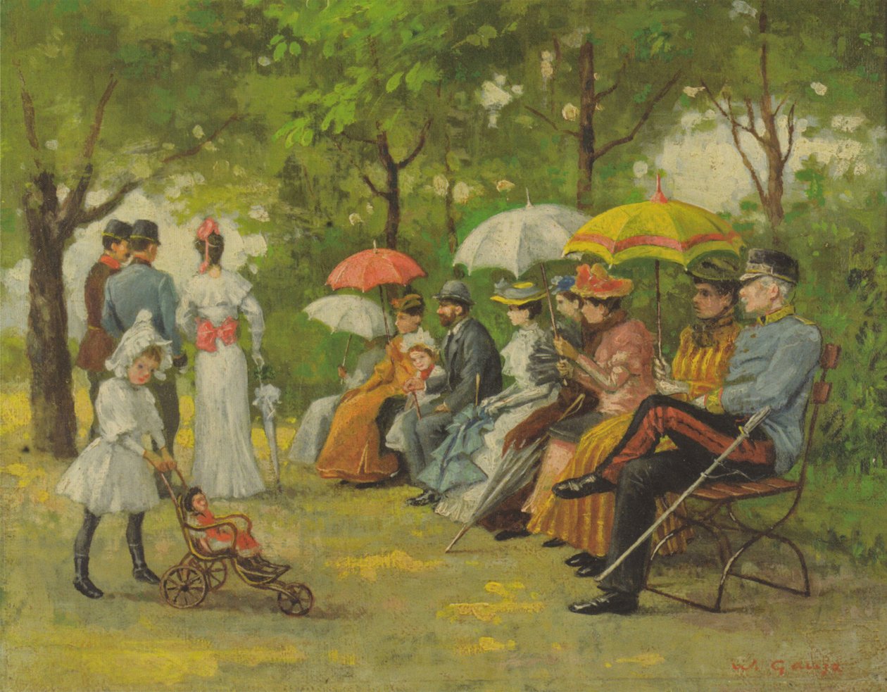  Die Lasterallee im Prater av Wilhelm Gause
