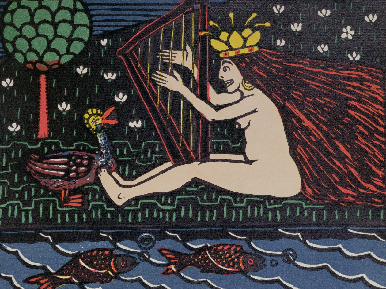Häxan, ca 1900 (tryck) av Wilhelm Laage