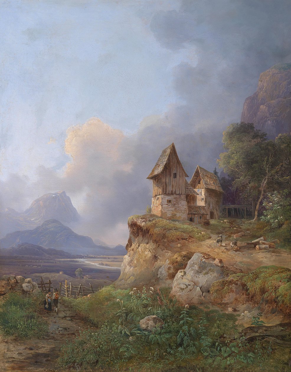Vidsträckta landskap i Salzkammergut av Wilhelm Steinfeld