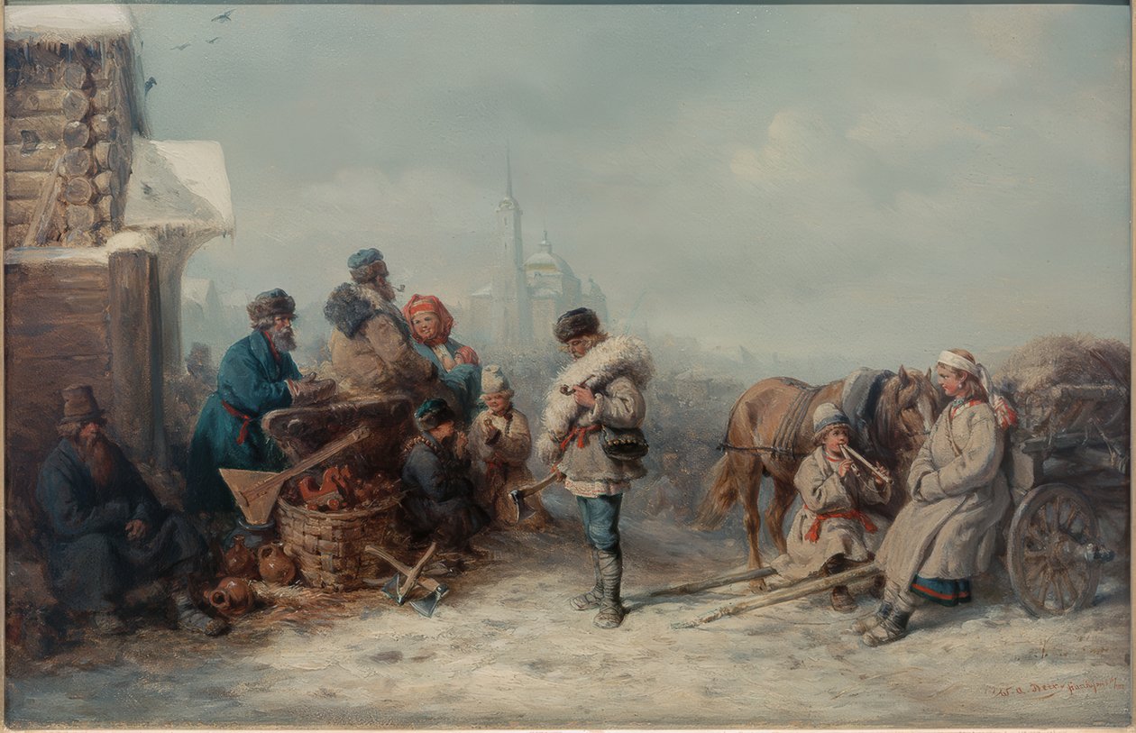 Mässa i Jelna i Smolensk Governorate av Wilhelm Amandus Beer