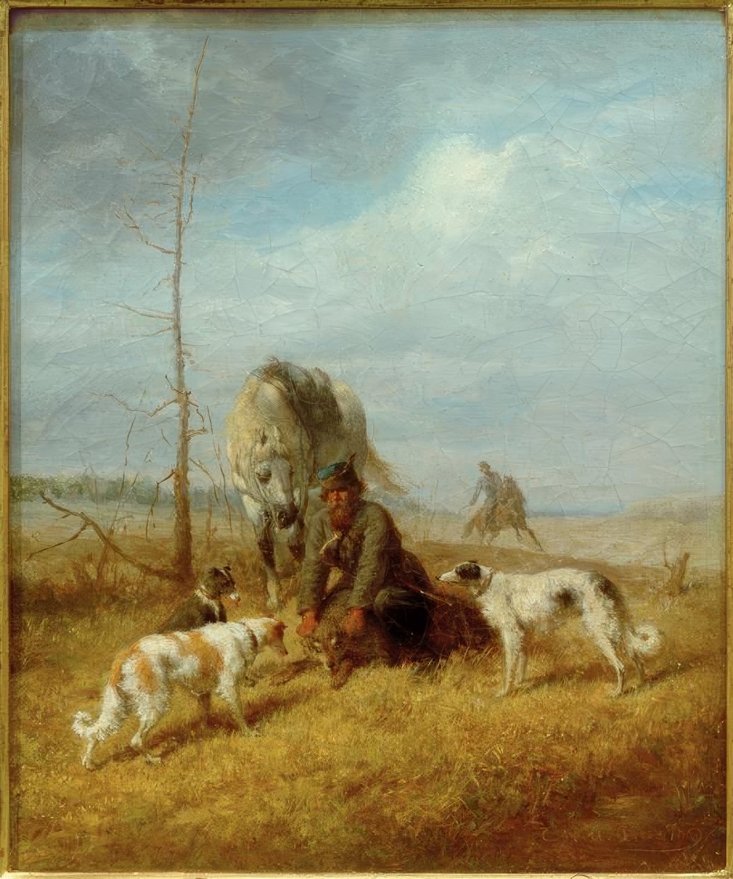 Vargjakt på sommaren av Wilhelm Amandus Beer