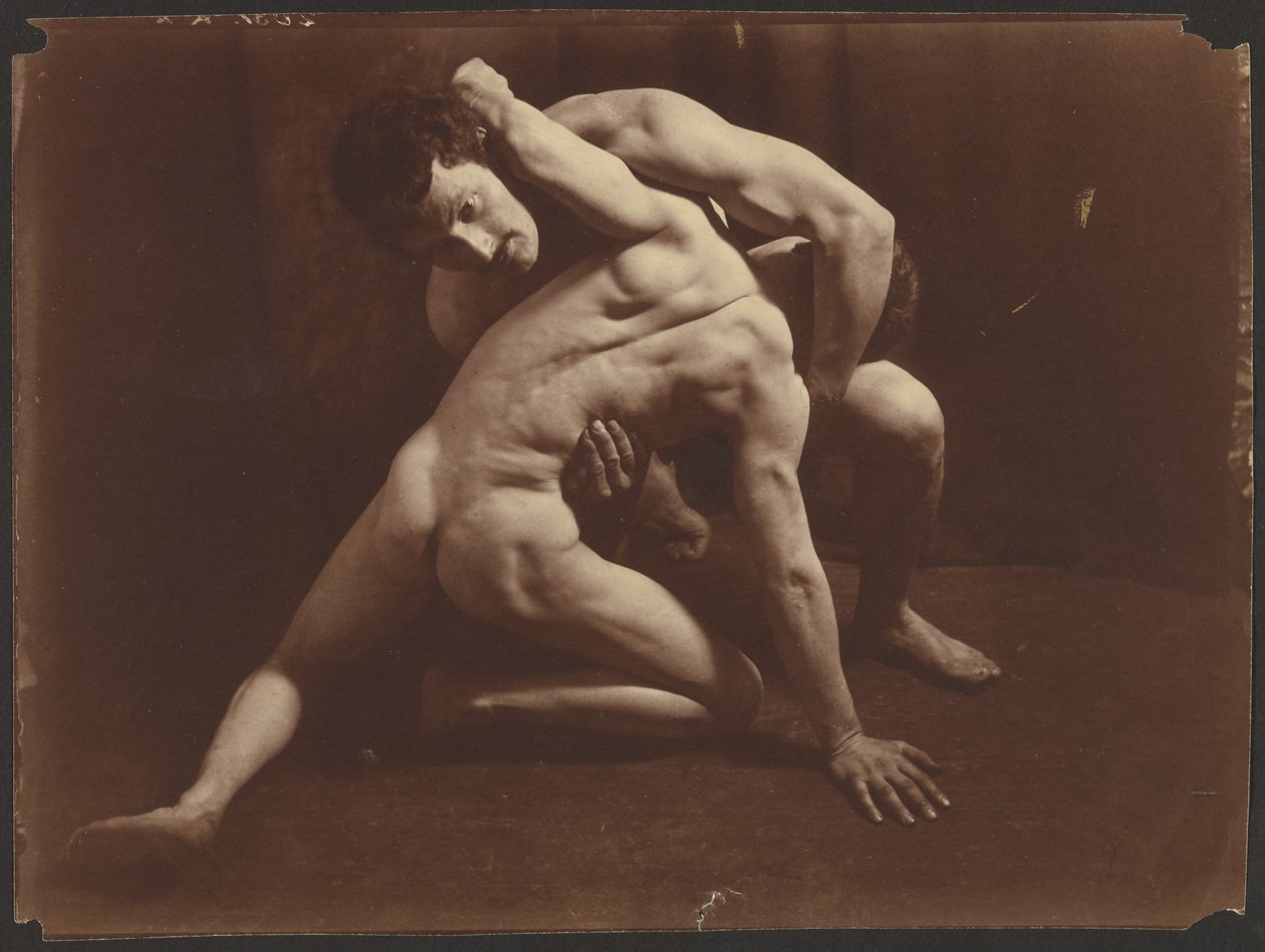 Brottare, ca 1885-1905 (silvergelatintryck) av Wilhelm Baron von Gloeden