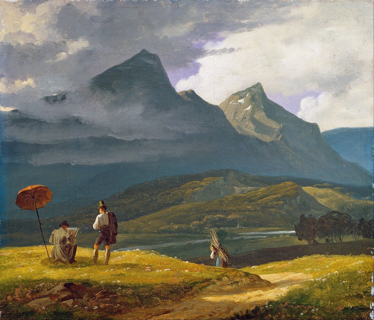 Bergslandskap av Wilhelm Bendz