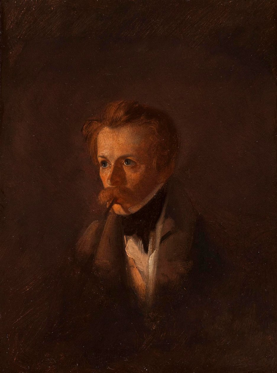 Porträtt av Daniel Fohr av Wilhelm Bendz