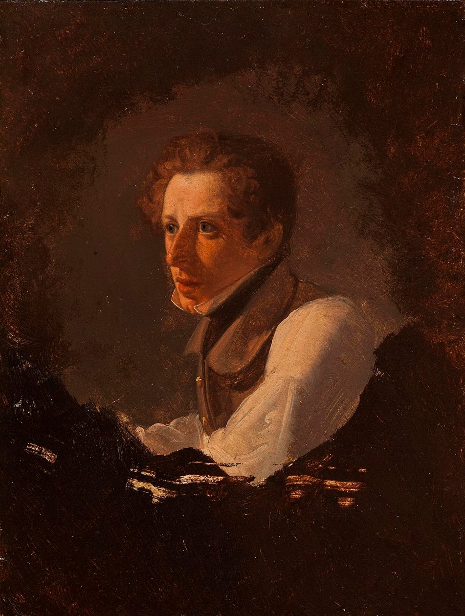 Porträtt av Heinrich Marr av Wilhelm Bendz