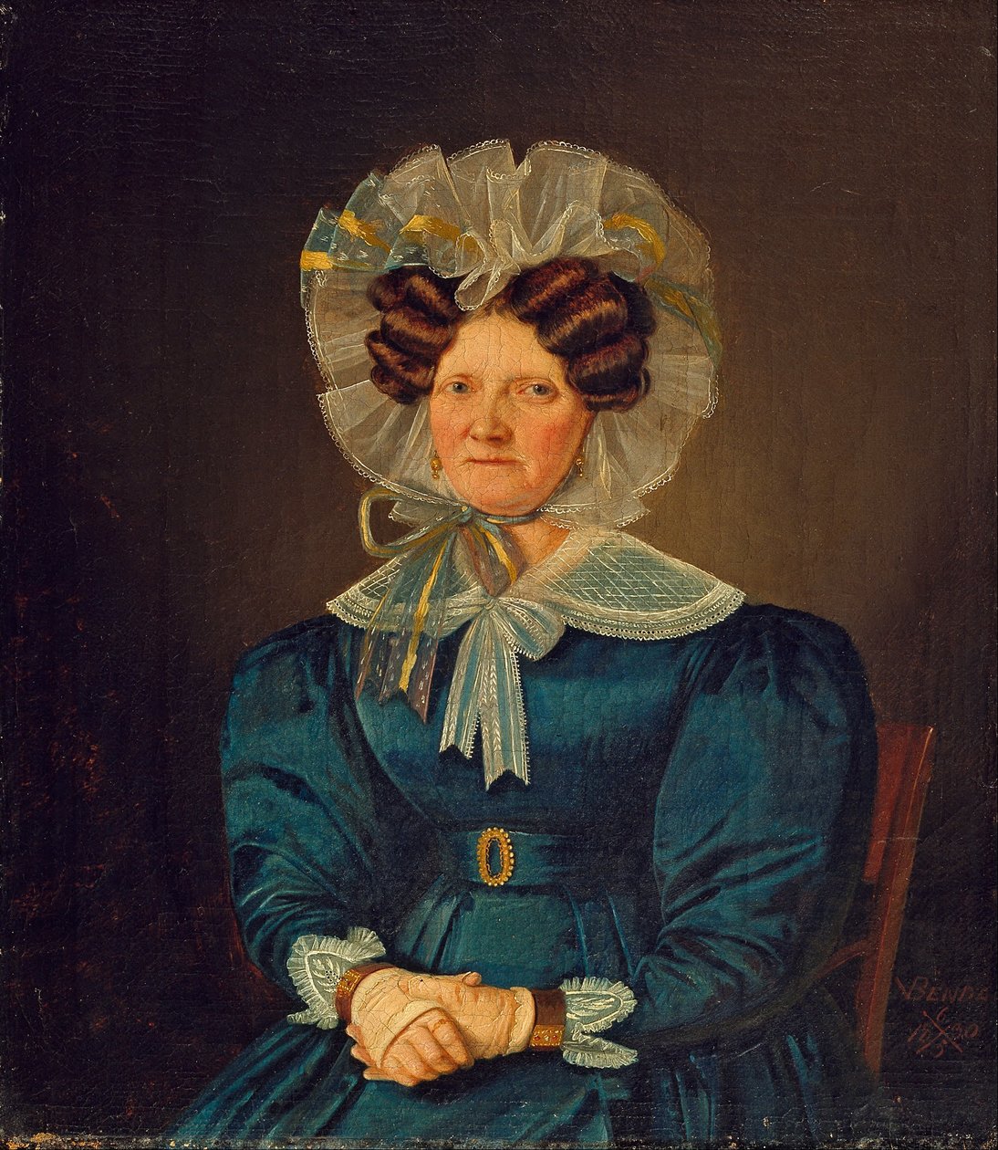 Porträtt av Mette Sophie Fuglsang, konstnärens moster av Wilhelm Bendz
