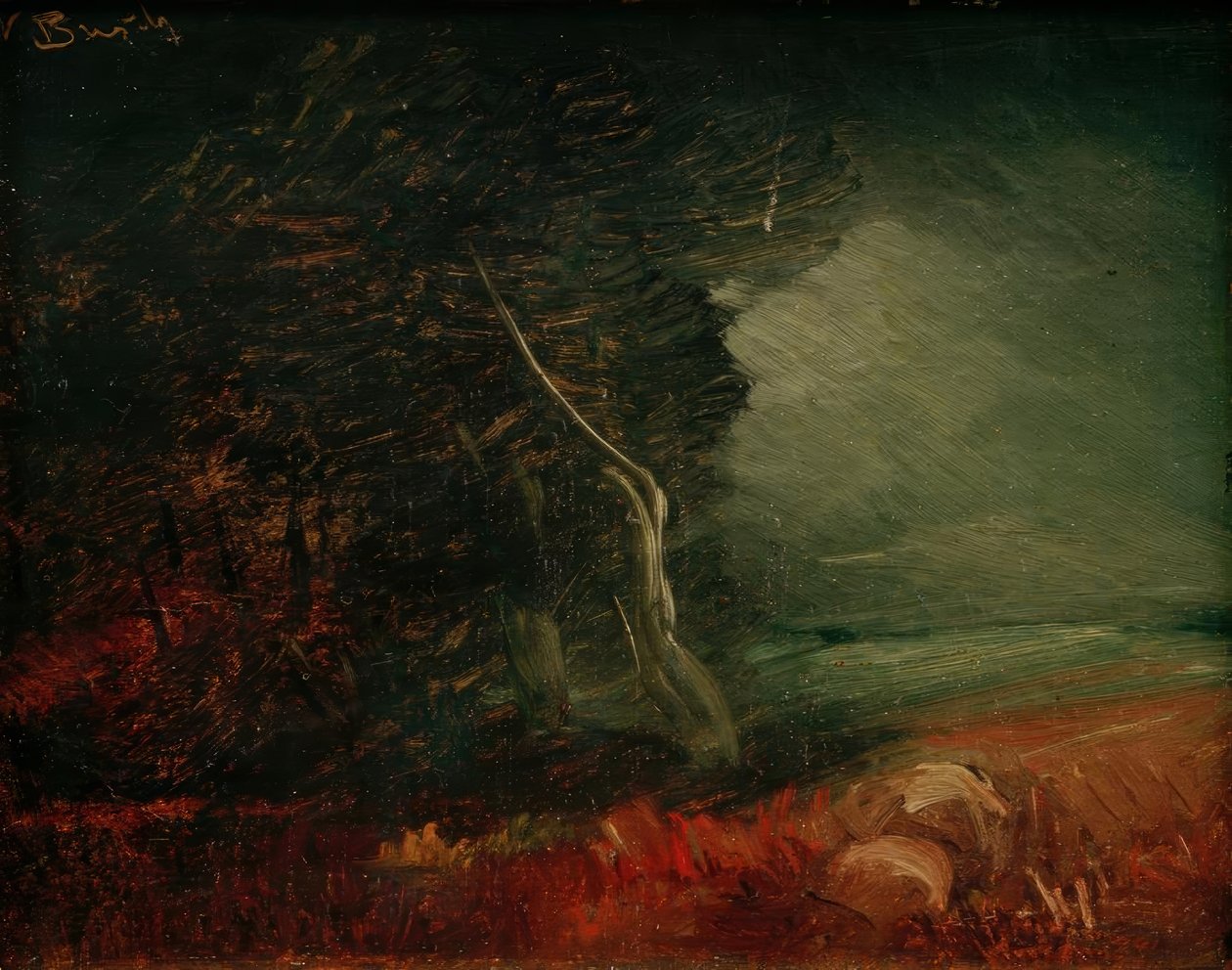 Den dystra kanten av skogen (potatiseld) av Wilhelm Busch