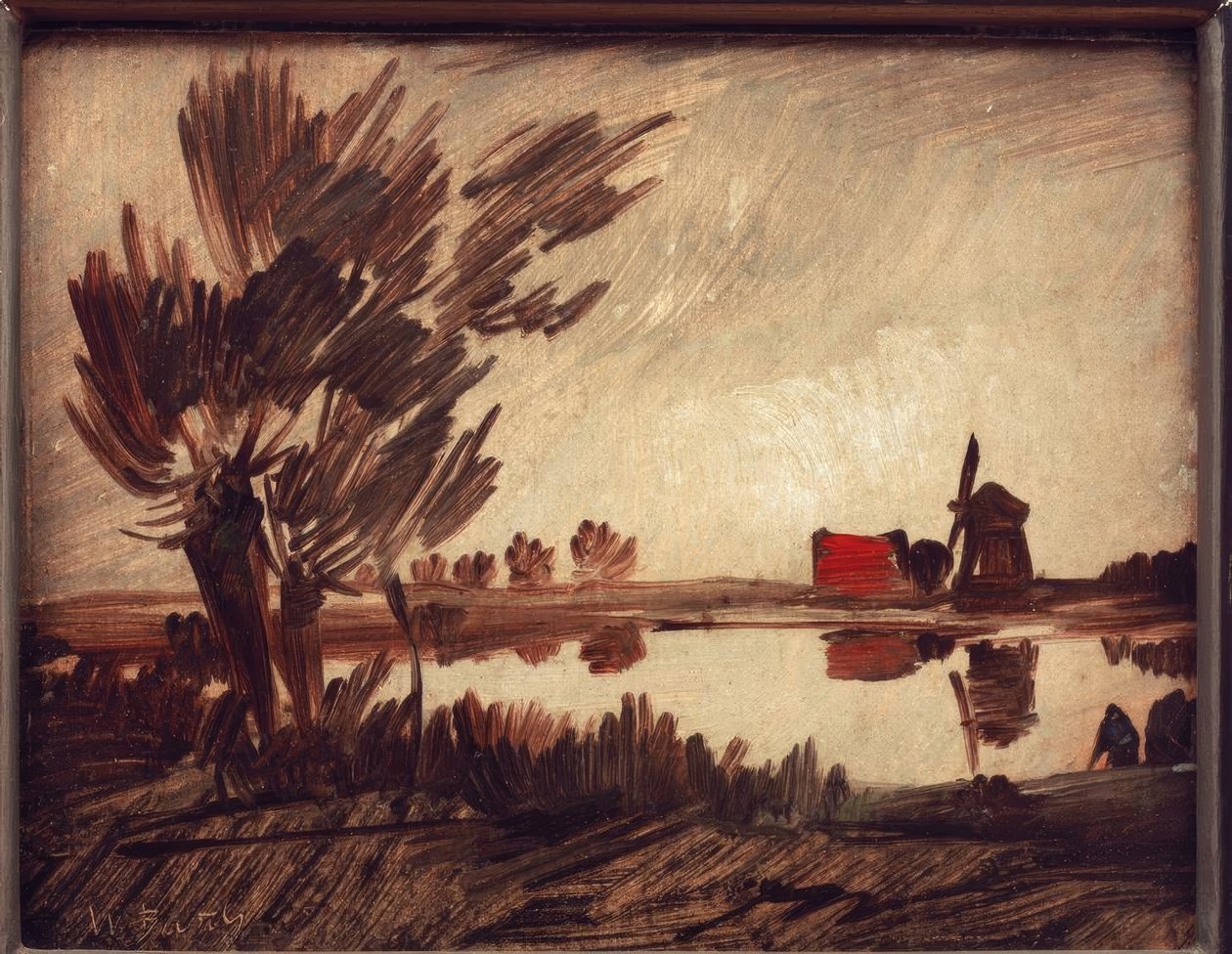Kvarn vid dammen av Wilhelm Busch