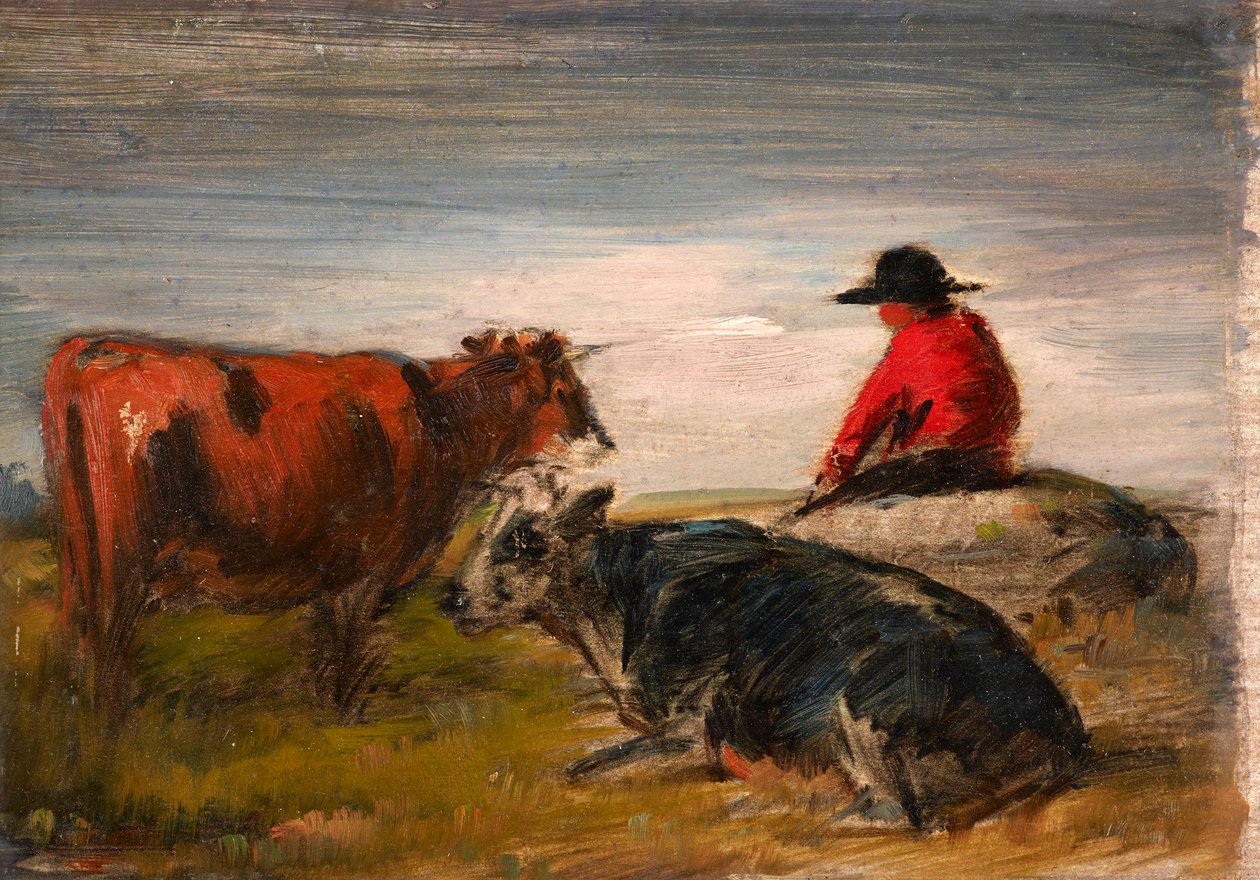Herde med kor av Wilhelm Busch