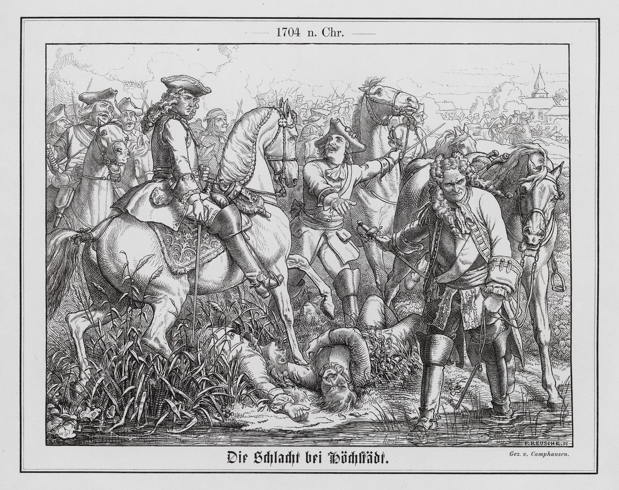 Slaget vid Hochstadt (Blenheim) av Wilhelm Camphausen