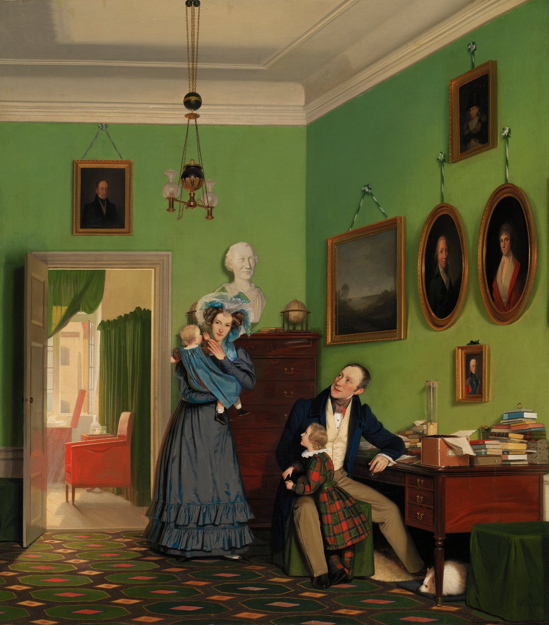 Familjen Waagepetersen av Wilhelm Ferdinand Bendz