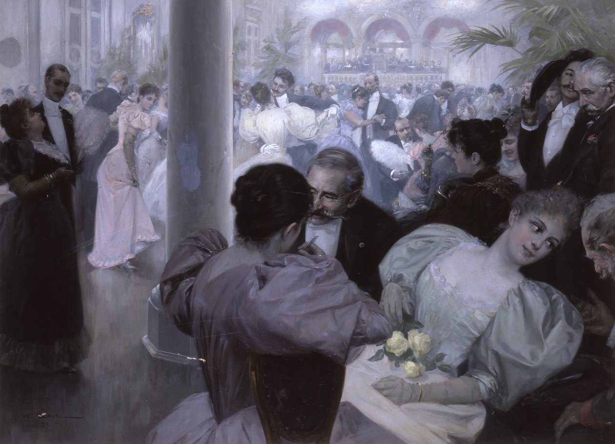 Reunion im Kurhaus (Ball in the Spa House) av Wilhelm Gause