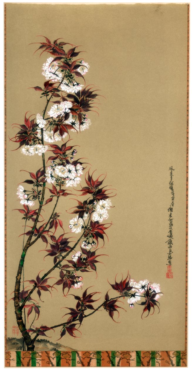 The Cherry Blossoms of Mikawa, 1800-talet 1886 av Wilhelm Greve
