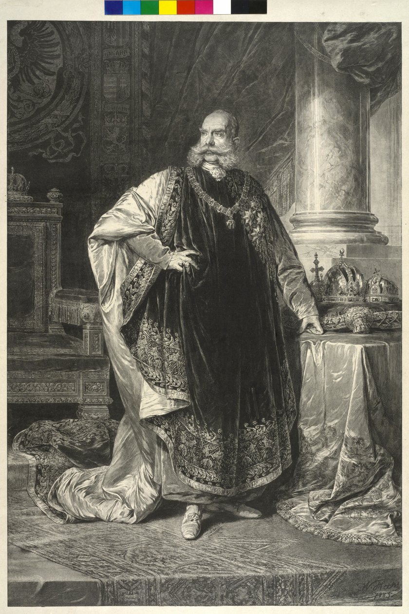 Kejsare av Österrike Franz Joseph I av Wilhelm Hecht