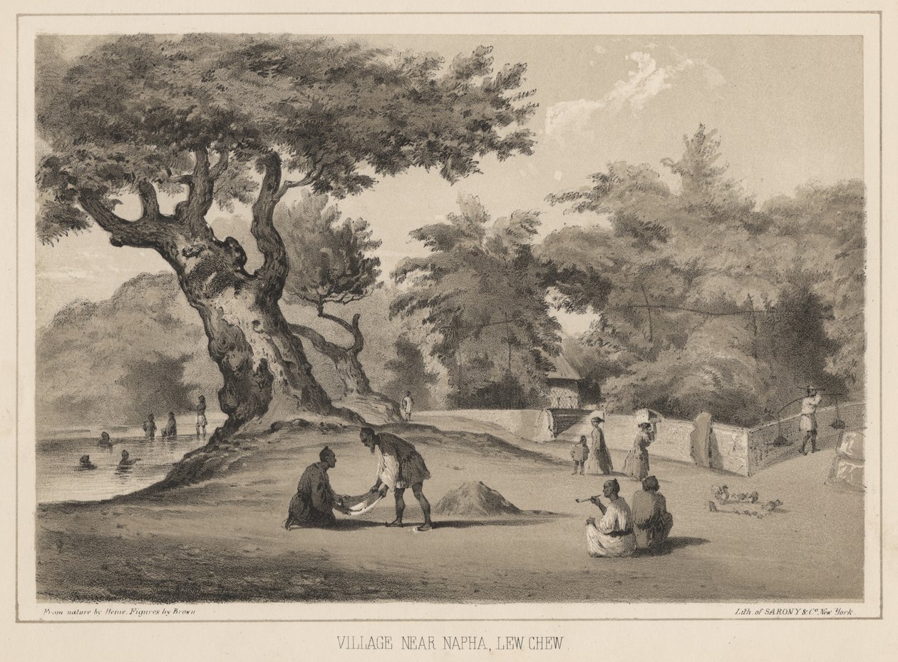 By nära Napha, Lew Chew, 1855 av Wilhelm Joseph Heine