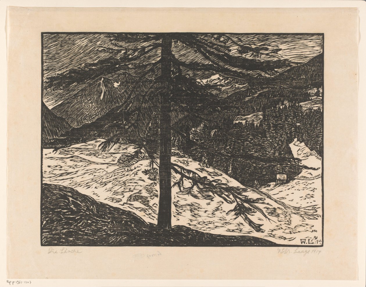 Lärken (originaltitel på objektet) av Wilhelm Laage (signed by artist)