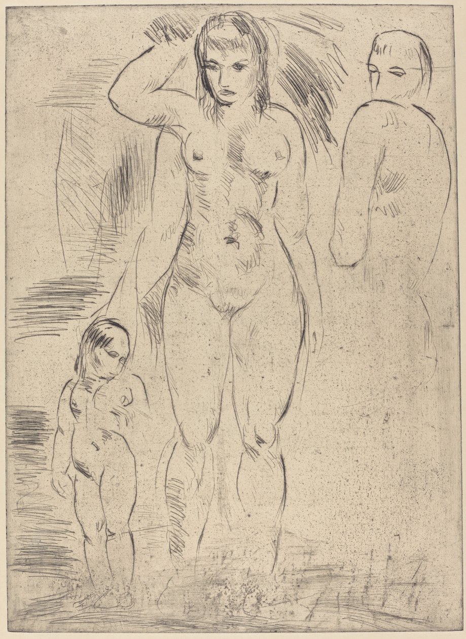 Kvinna och barn av Wilhelm Lehmbruck