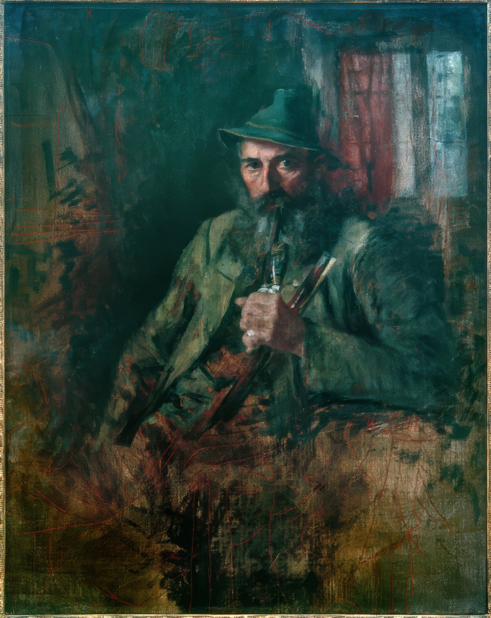 Oberbayern Forester av Wilhelm Maria Hubertus Leibl