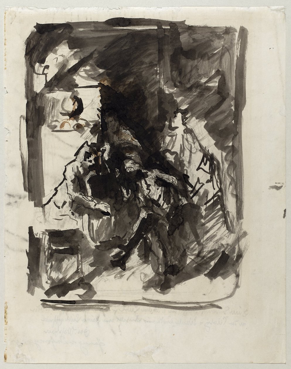Studie om "Husmusik" av Wilhelm Maria Hubertus Leibl
