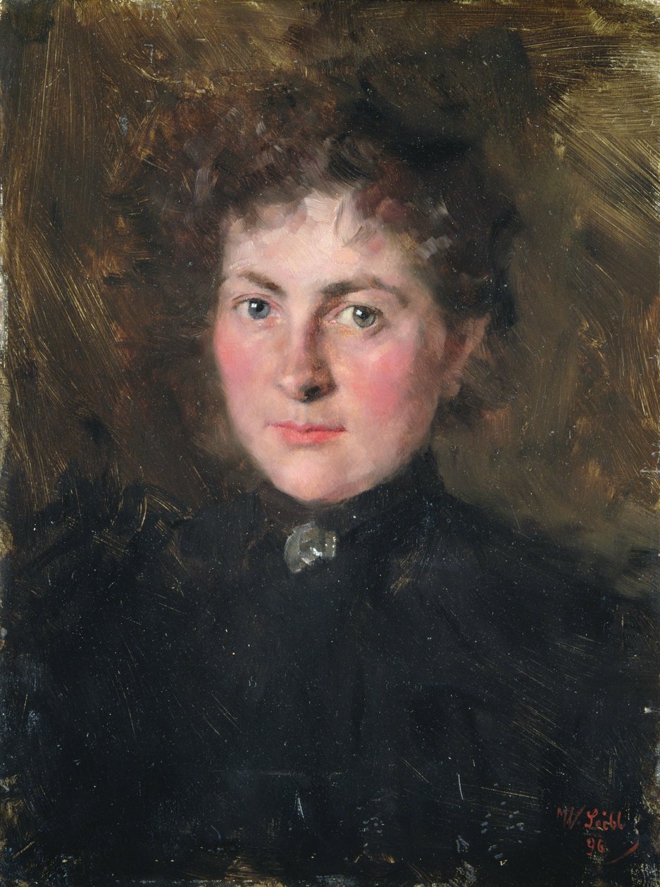 Felicia Kirchdorffer, konstnärens brorsdotter, 1896 av Wilhelm Maria Hubertus Leibl