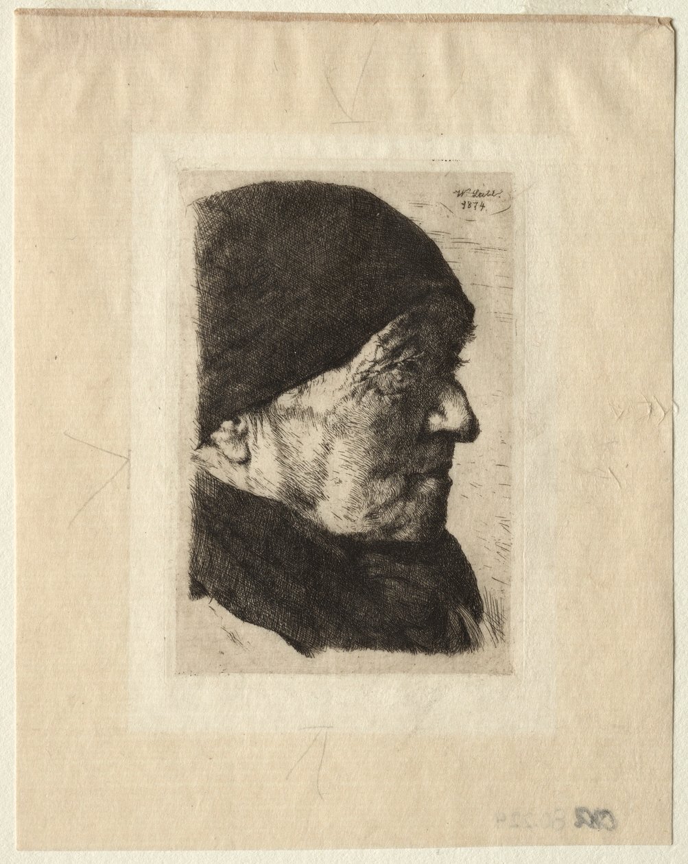 Chef för en bonde, 1874. av Wilhelm Maria Hubertus Leibl
