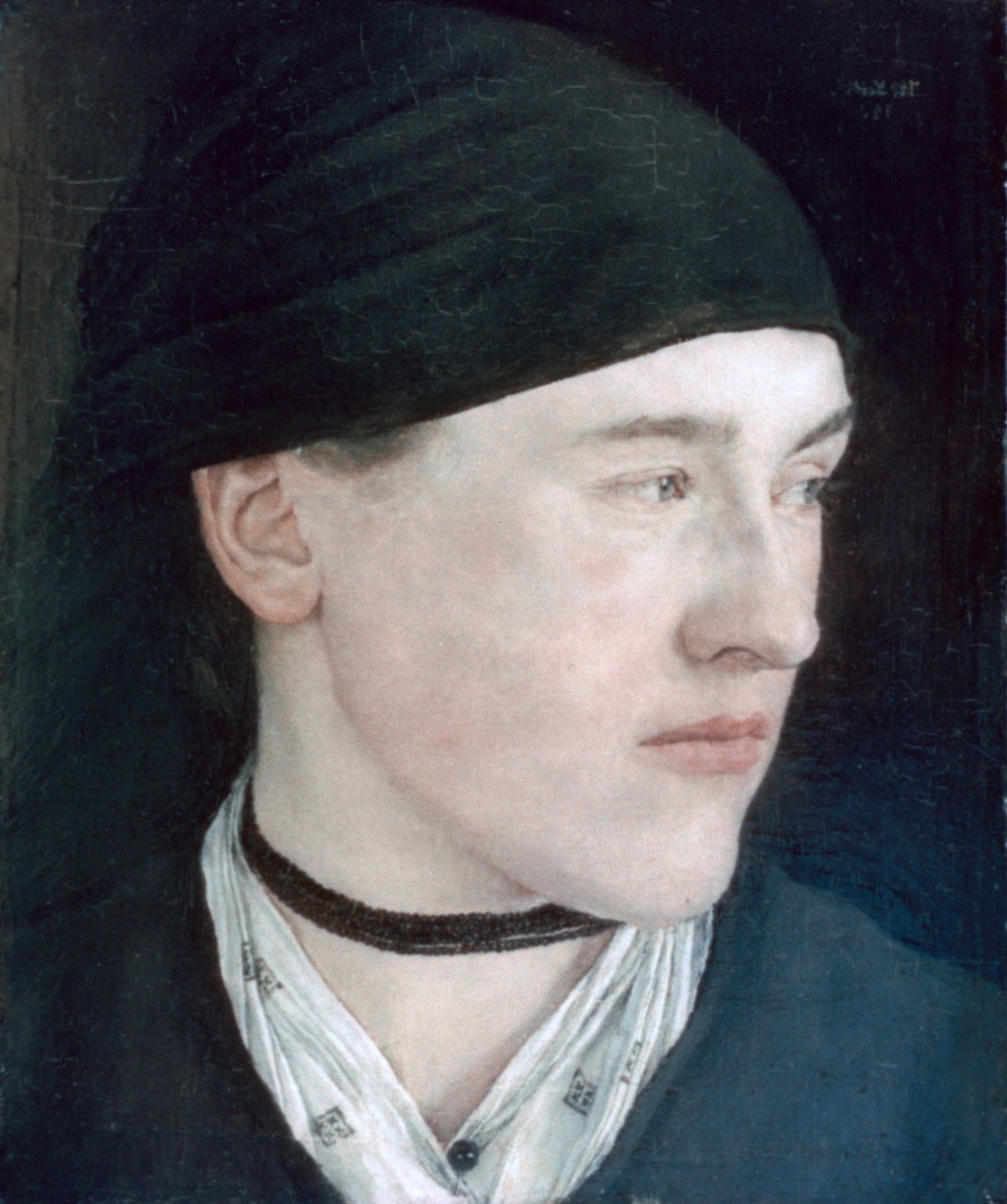 Chef för en ung flicka, 1879 av Wilhelm Maria Hubertus Leibl